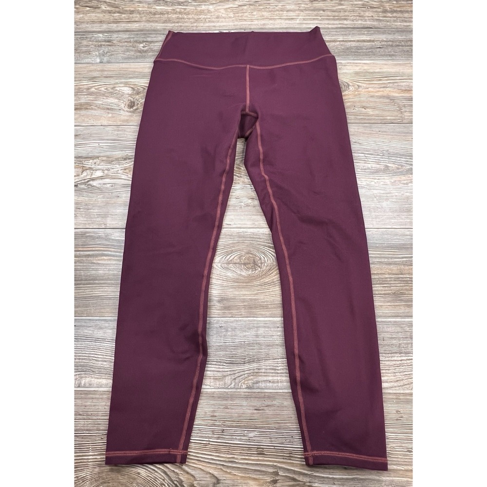 Fabletics Define Powerhold‎ Cropped Leggings Women's Size L Burgundy